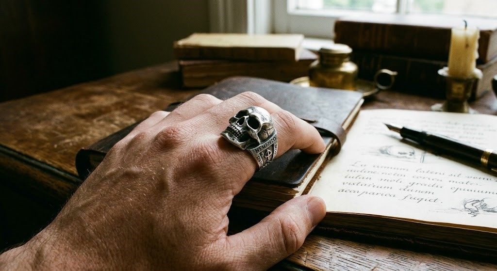 Memento Mori Skull Ring