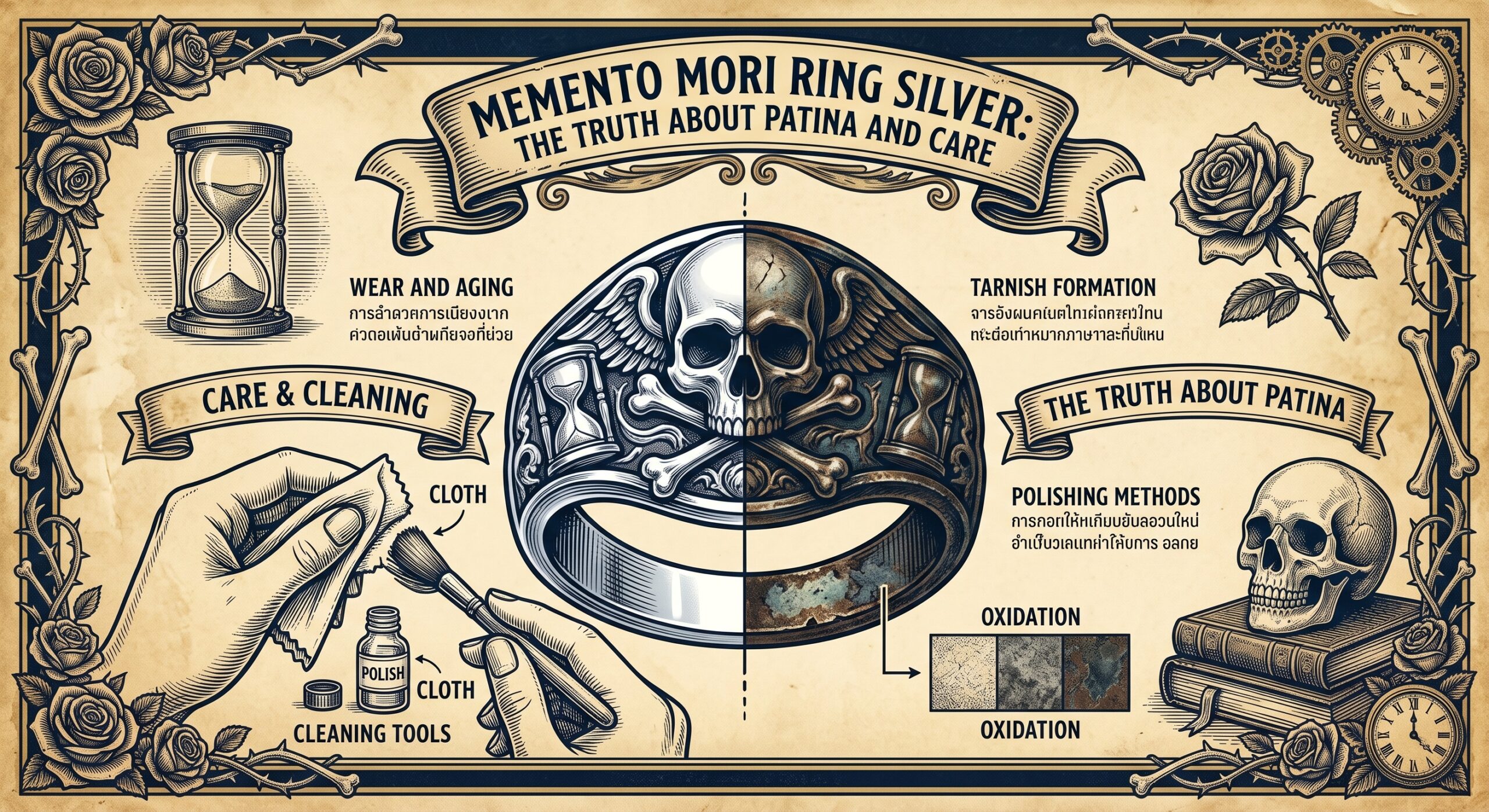 Memento Mori Ring Silver: The Truth About Patina and Care