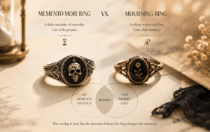 Memento Mori Ring vs Mourning Ring: Memory vs Mortality